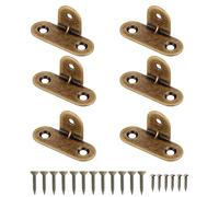 6 Pcs 90 Degree T Shape Brass Corner Brackets Heavy Duty L Brackets with Screws for Furniture Frame Mirror Connection Reinforcement Cabinets Shelves Desks Bed Fixingslves