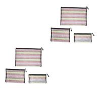 6 Pcs A4 Zipper File Folder Organizer Portable Document Holder & Pencil Case Durable File Storage Bags for Office School & Travel Efficient File Management