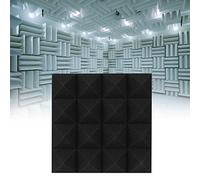 6 Pcs Acoustic Soundproof Foam, Pyramid Shape Sound Absorbing Cotton, Ideal for Sound Absorption, Insulation, Shock Prevention, Fire Prevention (#1)