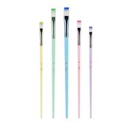 6 Pcs Acrylic Paint Brushes Set Macaron Colored Painting Brushes Art Supplies For Watercolor Gouache Acrylics Watercolor Paint Macaron Colored Artist For Painting