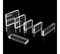 6 Pcs Acrylic Stamp Block Set, Clear Stamp Block Tools with Grid Lines for Crafting, 4 Sizes Acrylics Stamping Blocks, Acrylic Blocks for Stamping, Jewelry Display, Product Photography