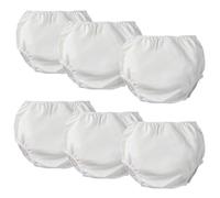 6 Pcs Adult Diaper Covers Waterproof for Women Men,Waterproof Plastic Pants for Adults Plastic Pants Adults Washable Reusable Leakproof Incontinence Underwear(Small)