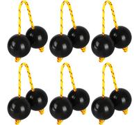 6 Pcs African Rhythm Sand Ball Aslatua Rhythm Shakers Kashaka Percussion Instruments for Beginners Performances