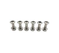 6 Pcs Alloy Bolts M8*1.25 Screws Nut For Motorcycle Disc Brake Rotor(Original)
