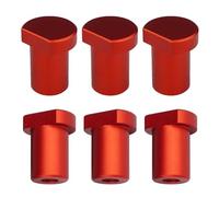 6 Pcs Aluminum Alloy Bench Dogs, Bench Dogs for Woodworking, Fit for 19mm/20mm Dog Hole (red 20mm)