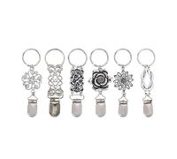 6 Pcs Anti Rust Hat Clamps Sport Beach Travel Easy Clip-on Design Lightweight Metal Construction Travel Essential Adjustable Hat Clamp