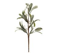 6 Pcs Artificial Christmas Mistletoe Picks, 9.8 Inch Frosted Fake Mistletoe Branches Decoration with White Berries Greenery Mistletoe Floral Stems for Xmas Tree Crafts Holiday Party Decor (Green)