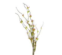 6 Pcs Artificial Pussy Willow Branches for Tall Vase, 44.1 Inch Fake Willow Greenery Stems Faux Twig Plant Spray for Home Centerpiece Decor