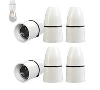 6 Pcs B22 Bayonet Pendant Lamp Holder, Pendant Light Fitting For Secure Bulb Installation, Ceiling Light Fitting With Bayonet Design, For Ceiling Mount, Chandelier, Hanging, Wall Moun