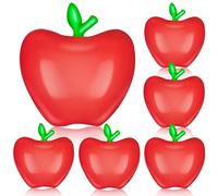 6 Pcs Back to School Balloons Red Apple Balloon Cute Red Apple Shape Balloon for the First Day of School Classroom Party Decoration Supplies