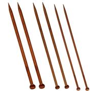6 Pcs Bamboo Knitting Needles Set,6mm,8mm,10mm Knitting Needles UK,25cm Long Lightweight Knitting Needles Bamboo for Professional Knitters & Beginner,Wooden Knitting Needles for DIY Scarf & Sweater