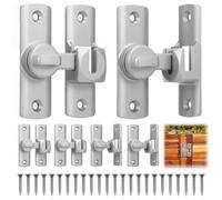 6 Pcs Barn Door Latches,90/180 Degree Gate Lock,Aluminum Alloy Right Angle Door Lock Latch,Flip Gate Latches Hardware,Doors Security Sliding Doors Latch Locks fo Cabinets,Barn,Bathroom