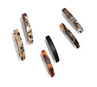 6 Pcs Barrette Hair Clips Women, Flat Hair Claw Clips Flower Small Crocodile French Clip Accessories for Women, Girls Mini Clip for Styling, Multicolour