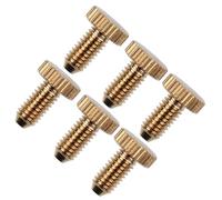 6 Pcs Bass Guitar Bridge Saddle Tremolo System Installation Fixing Screw Electric Guitar Tail Plate Parts Guitar Instrument Accessories (Color : Silver)