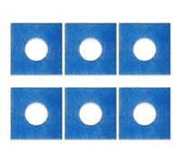 6 Pcs Bathroom Fan Filter Set Compatible with Limodor LF/ELF F/C 226 x 226 x 18 mm Cotton G4 Grade Dust Air Filters Blue/White Easy Install