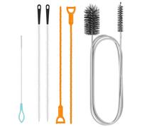 6 Pcs Bathroom Kitchen Sink Unblocker Tool, Kitchen Bath Drain Unblocker Tools, Multifunctional Plumbing Unclogger Tool Drain Cleaning Brush for Bathroom Shower Kitchen Plughole Hair Clog Remover