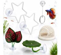 6 Pcs Betta Fish Accessories, Aquarium Decor For Aquarium Keepers, Fish Hobbyists