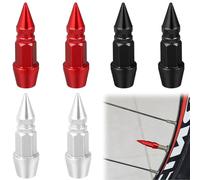 6 Pcs Bicycle Presta Valve Caps, Alloy Presta Cycling Valve Caps, Dust Caps for Bikes, French Valves, Tyre Presta Valve Caps for Bikes Bicycle, French Style Tyre Caps Dust Covers for Bicycle(3 Colors)
