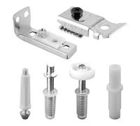 6 Pcs Bifold Door Hardware Repair Replacement Part,Sliding Wardrobe Door Kit,Brackets for Accordion Barn Folding Doors
