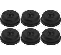 6 Pcs Black Aquarium Diaphragm Air Pump Aquarium Diaphragm Silicone Cup Rubber Oxygen Pump Replacement Parts for Fishing Oxygen Pump Fish Pond Air Pump