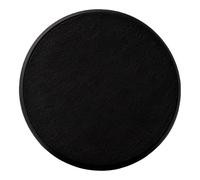 6 Pcs Black Coasters with Holder, Absorbent Felt Coasters for Drinks, Non-Slip Silicone Base, Metal Storage Rack, 4.7 in