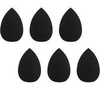 6 Pcs Black Mini Makeup Sponge,Small Beauty Sponge Blender Set for Foundation, Powder, Concealer Highlight,and Eye Shadow, Makeup Blenders and Sponges Face Make-up Tools