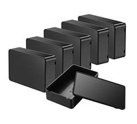 6 Pcs Black Plastic Project Enclosure Box 100x60x25 mm Junction Case | Instrument Housing Junction Box, Protective Enclosure Case for Electronic Circuit, Power Supply and DIY Electronic Projects