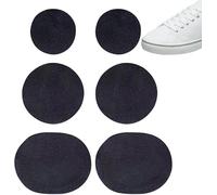 6 Pcs Black Shoe Patches for Toe Holes, Sneakers,Adhesive Shoe Patch Vamp Repair Stickers Shoe Repair Rim Patches of Shoe Prevention Spliced Sewn Patch Shoe Care Products Accessories