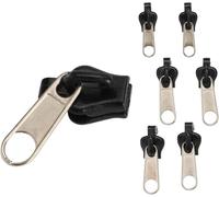 6 Pcs Black Universal Instant Fix Zipper Repair Kit Replacement Zip Slider Teeth Zippers Design Arts, Crafts and Sewing Zippers Fasteners