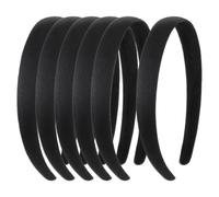 6 Pcs Black Velvet Headband, Thick Headband, Headbands for Women's Hair, Black Head Band, Vintage No Teeth Plain Thick Velvet Hair Band, Black Headband, Hair Accessories for Women Teen Girls Casual