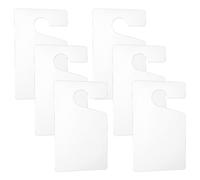 6 PCS Blank Parking Permit Hang Tag, White Parking Passes Hanging for Car 3×5 Inch Plastic Car Permit Holder for Windscreen Stickers Permits