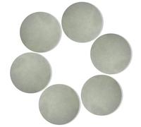 6 PCS Blue Leather Coasters 10cm Round Leather Cup Mats Heat Resistant Table Protector