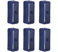 6 Pcs Blue Silicone Watch Band Loop 16mm 18mm 20mm 22mm 24mm 26mm, Replacement Watch Band for Garmin Fenix7 Loop Bracelet Holder, Smartwatches Keeper, Locking Ring Watch Straps