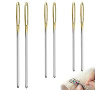 6 PCS Blunt Large-Eye Needles Steel Hand Sewing Needles 3 Sizes Universal Yarn Darning Needle Set for Wool Tapestry Darning Knitting Embroidery DIY Crafting