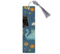 6 Pcs Bookmark with Box, Cat Daisy Print Bookmark for Study and Reading