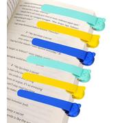 6 PCS Bookmarks, Unique and Creative Silicone Duckbill Bookmark Clip, Silicone Book Mark for Women, Men, Book Lovers, Page Markers for Students Teachers Reading