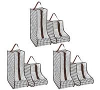 6 Pcs Boot Storage Bags, Portable Short Boots and Tall Boots Protector Bag, Waterproof Shoe Bag, Dustproof Transparent Shoes Organizers Cover for Packing Travel and Daily Use