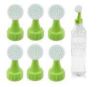 6 Pcs Bottle Top Sprinkler, Mini Waterings Cans, Hand Bottle Top Waterer, for Drinking Bottles Nozzle, Tops Fine Seed, Seedlings, Succulent Plants, Potted Plants, Water Garden Irrigation(Green)