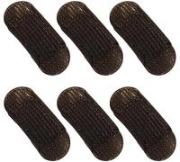 6 Pcs Brown Sponge Volume Hair Bases Volume Inserts Hairs Clip Fluffy Cushion Bump It up Hair Piece Hair Styling Pad for Women Girls Clips and Barrettes(ZS239), Black