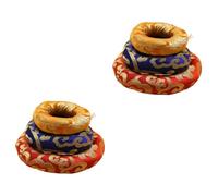 6 Pcs Buddha Sound Bowl Bottom Mat Singing Bowl Pillow Singing Bowls Meditation Mat Tibetan Nepal Bowl Cushion Tibetan Sing Bowl Cushion Chakra To Heal Ring