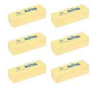 6 Pcs Butter Squishy Fidget, Super Soft Butter-Shaped Slow Rising Squeeze, Stress Relief Anxiety Relaxation Squishies, Ideal for Birthday Gifts, Party Favors and Classroom Prizes (6, Yellow)