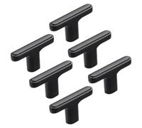 6 Pcs Cabinet Door Handles Zinc Alloy T-Shaped Drawer Pulls Gate Handle Metal Pull for Kitchen Bathroom Furniture Hardware Kitchen Doors Dresser Knobs Cupboard Knob