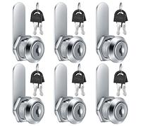 6 Pcs Cabinet Locks, 16 mm Letterbox, Cupboard with Key, Mailbox, Security Drawer for Furniture Door Post Box (6)
