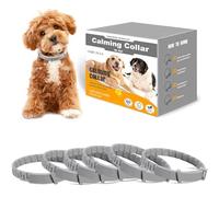 6 Pcs Calming Collar for Dogs, Dog Pheromone Calm Collars Relief Anxiety Stress Separation Lasts 120 Days Helps Reduce Unwanted Behavior, 25 Inches Size Flexible Adjustable for All Dogs (Grey)