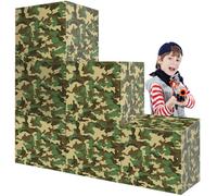 6 PCS Camo Boxes Decor Camo Birthday Party Decor Box Camouflage Photo Booth Props for Camo Party Military Party Jungle Party Boys Birthday Party Decor Supplies
