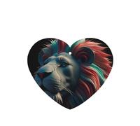 6 Pcs Car Air Fresheners,Funny Hanging Car Air Fresheners Abstract 3d Art Lion Cute Long Lasting Scented Mirror Hanging Decoration Ornaments Gift Interior Decor Accessories For Men Women