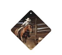 6 Pcs Car Air Fresheners,Funny Hanging Car Air Fresheners American West Rodeo Cute Long Lasting Scented Mirror Hanging Decoration Ornaments Gift Interior Decor Accessories For Men Women