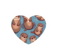 6 Pcs Car Air Fresheners,Funny Hanging Car Air Fresheners Animal Cute Brown Otters Cute Long Lasting Scented Mirror Hanging Decoration Ornaments Gift Interior Decor Accessories For Men Women