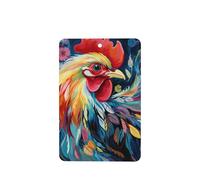 6 Pcs Car Air Fresheners,Funny Hanging Car Air Fresheners Art Colorful Chicken Cute Long Lasting Scented Mirror Hanging Decoration Ornaments Gift Interior Decor Accessories For Men Women