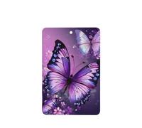 6 Pcs Car Air Fresheners,Funny Hanging Car Air Fresheners Beautiful Purple Butterfly Art Cute Long Lasting Scented Mirror Hanging Decoration Ornaments Gift Interior Decor Accessories For Men Women